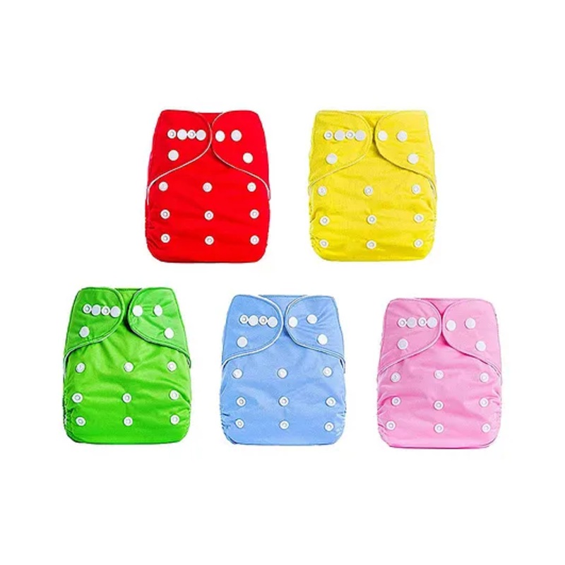 Domenico Reusable Diapers Pack of 5 – Multicolour