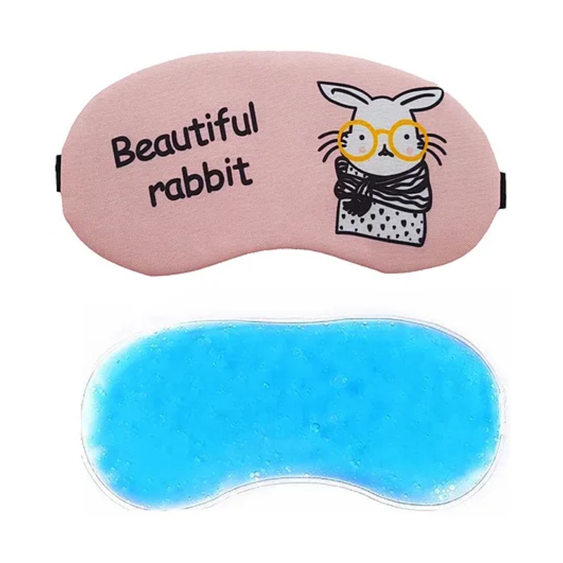Jenna Rabbit Face Sleeping Eye Mask With Cooling Gel – Pink