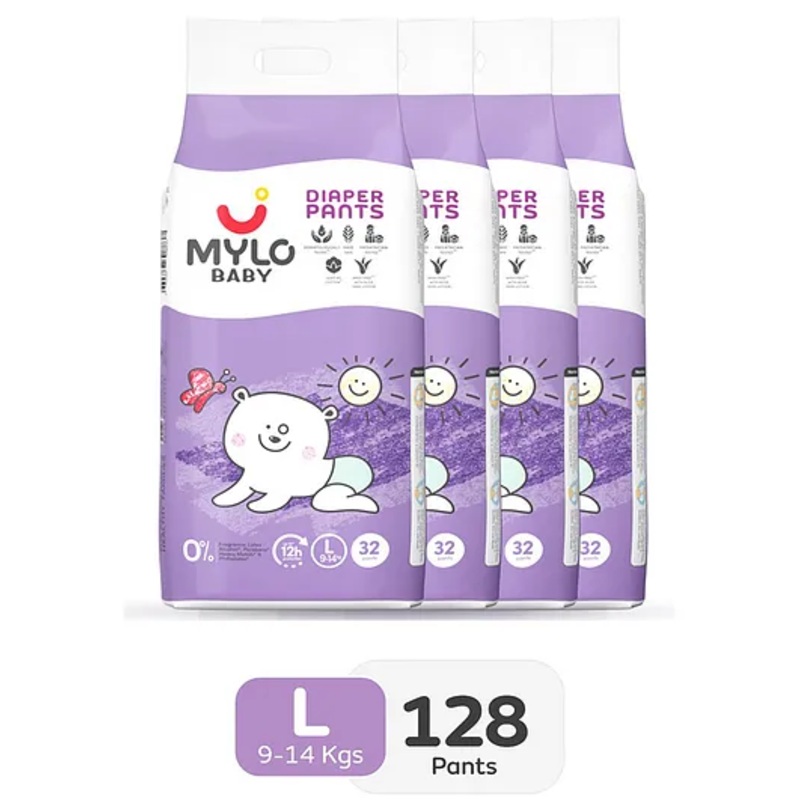 Mylo Baby Diaper Pants Large with ADL Technology Pack of 4 – 128 Pants