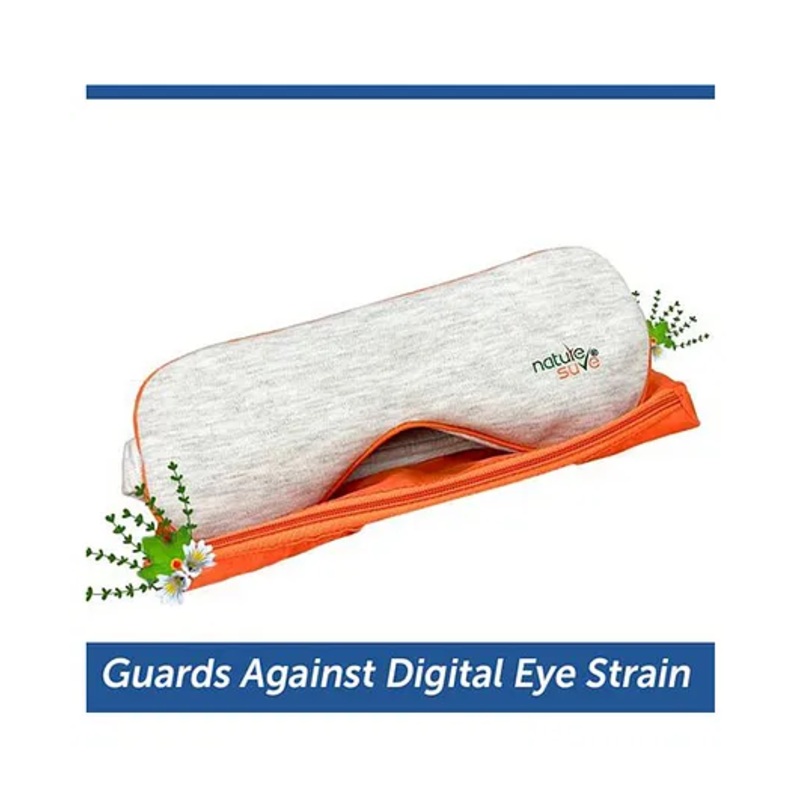 Nature Sure Large Herbal Eye Mask for Digital Eye Strain   – Grey