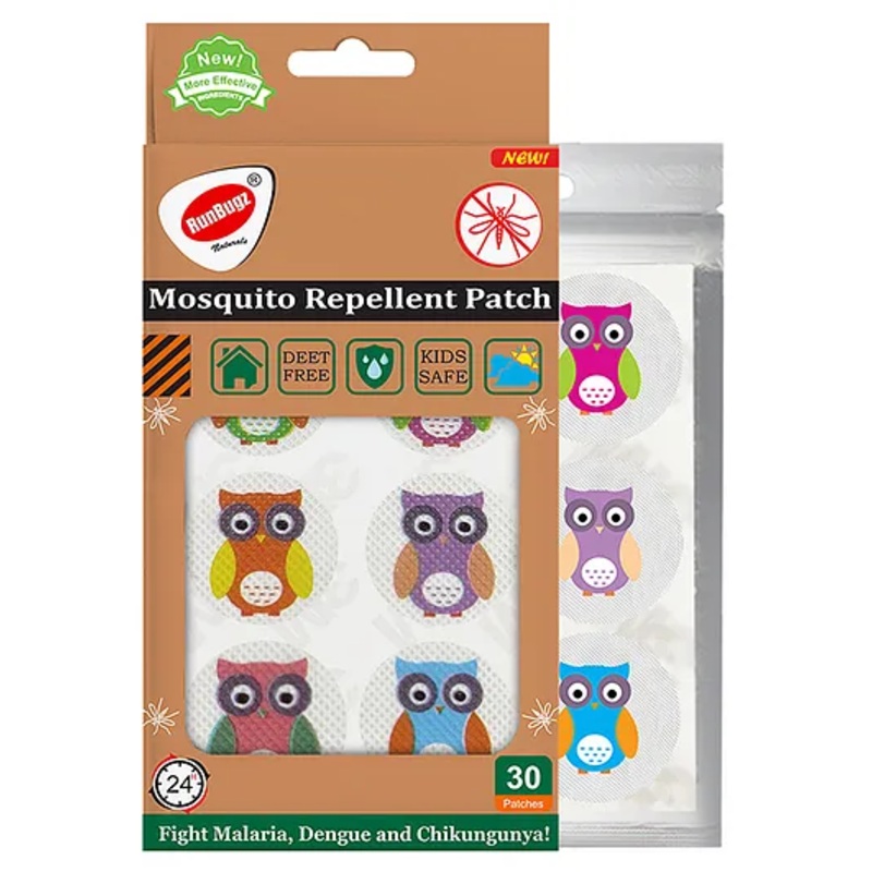 Runbugz Mosquito Repellent Patches – Printed (30) – Cute Animal