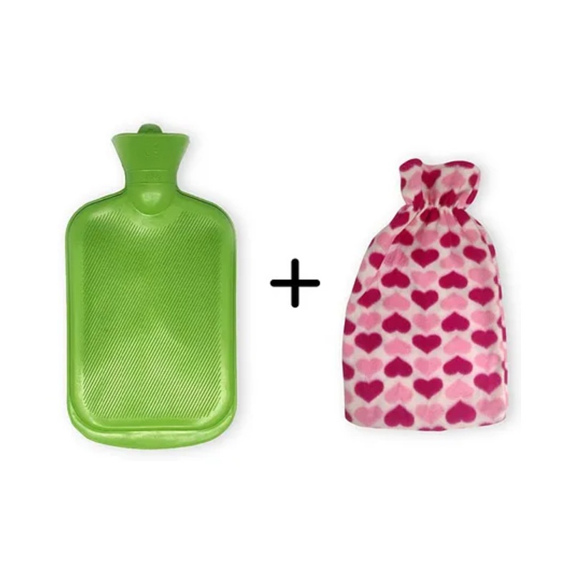 Sahyog Wellness Hot Water Bottle with Cover – Green  (Cover Color May Vary)