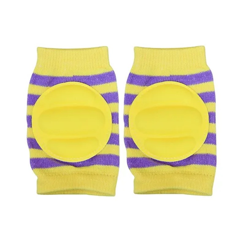 The Little Lookers Striped Baby Knee Pads – Yellow