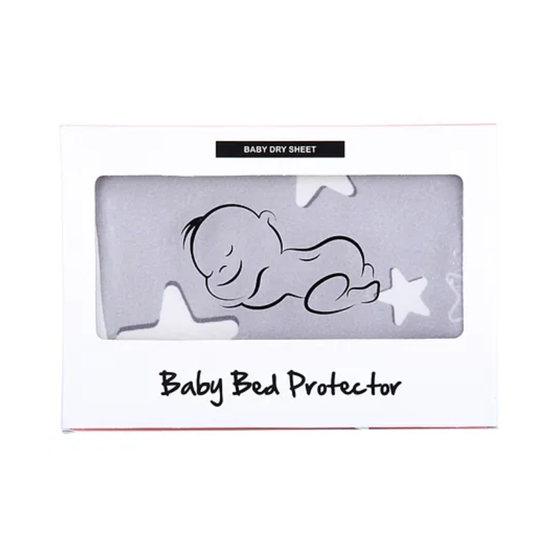 Zikku Cute Printed Dry Sheets Small Size Star Print – Grey