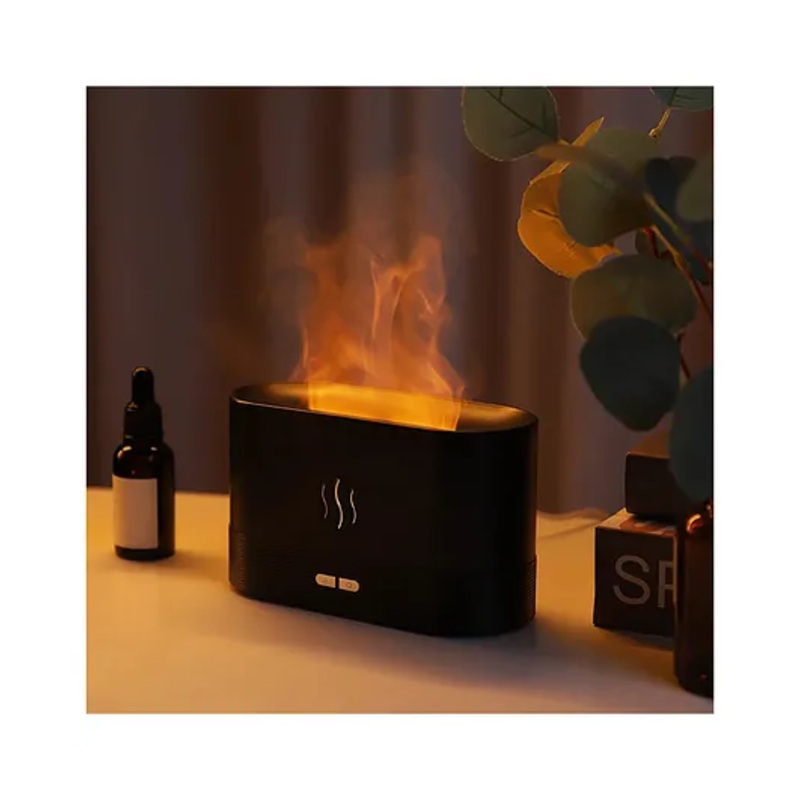 AuraDecor Flame Humidifier-Black