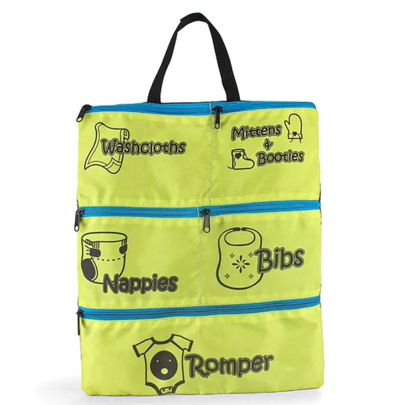 Baby Essentials Wall Hanging Organiser – Green