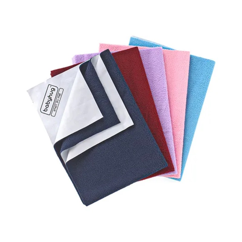 Babyhug Smart Dry Bed Protector Mat Super Saver Pack of 5 Small – Multicolour