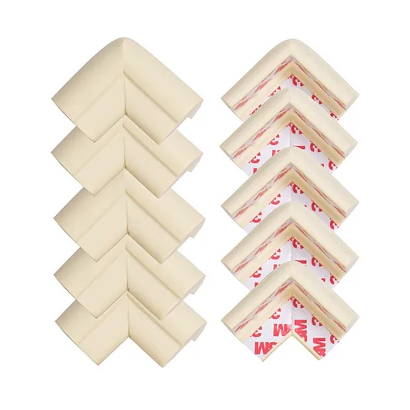 Baybee 10 Pcs Baby Safety Corner Guards Extra Cushion Corner Protector for Sharp Edges Child Safety Protector for Furniture, Table & Cot Baby Proofing Edge Guards for Kids – White