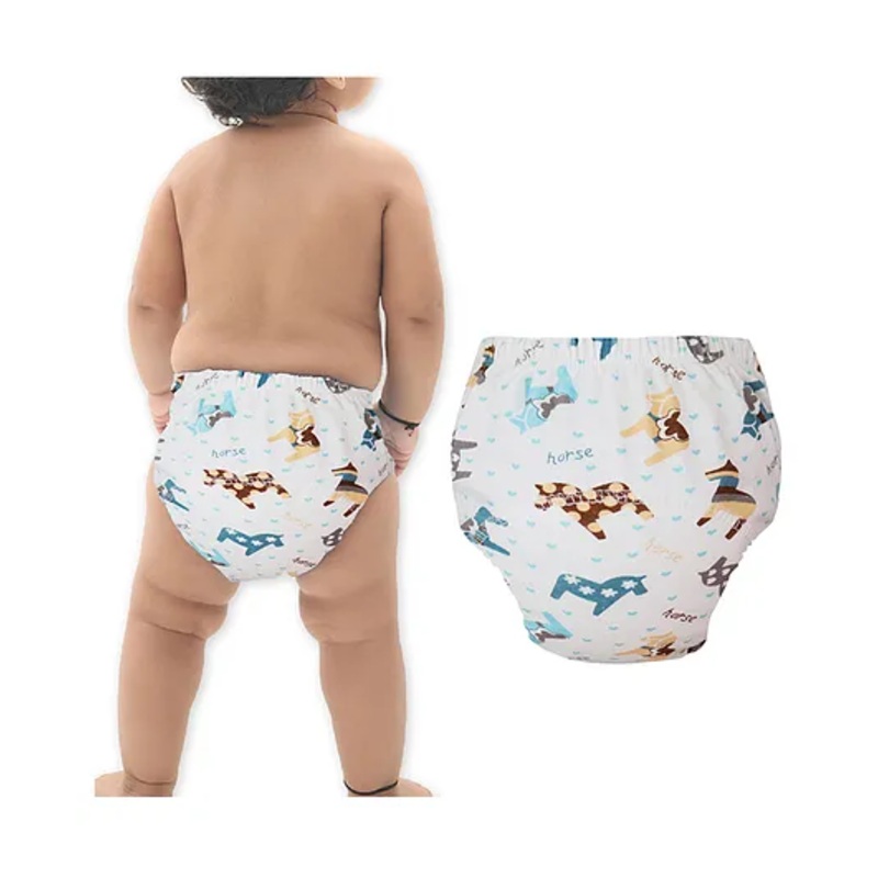 Bembika Babies Cotton Potty Training Pant Trojan Horse Print Large – Multicolor