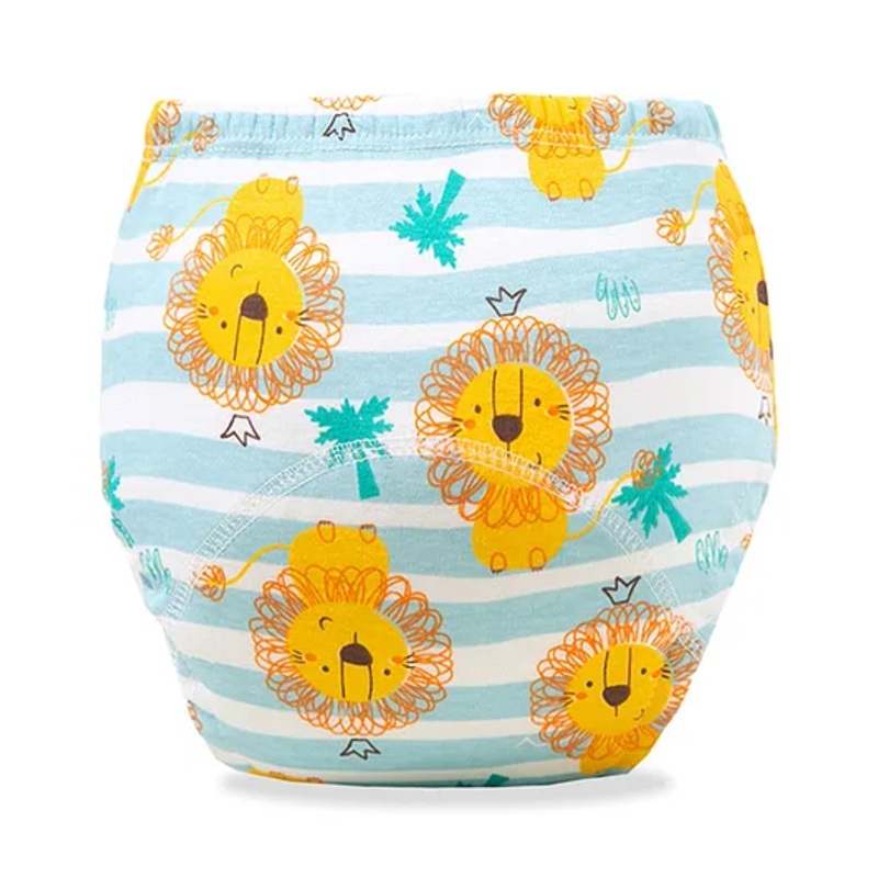 Bembika Babies Cotton Potty Training Pants Lion  Printed Large – Blue White