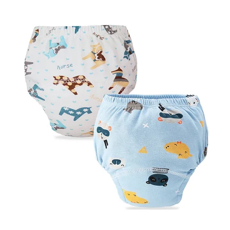 Bembika Babies Cotton Potty Training Pants Printed Design Pack 2 M Size – Multicolor