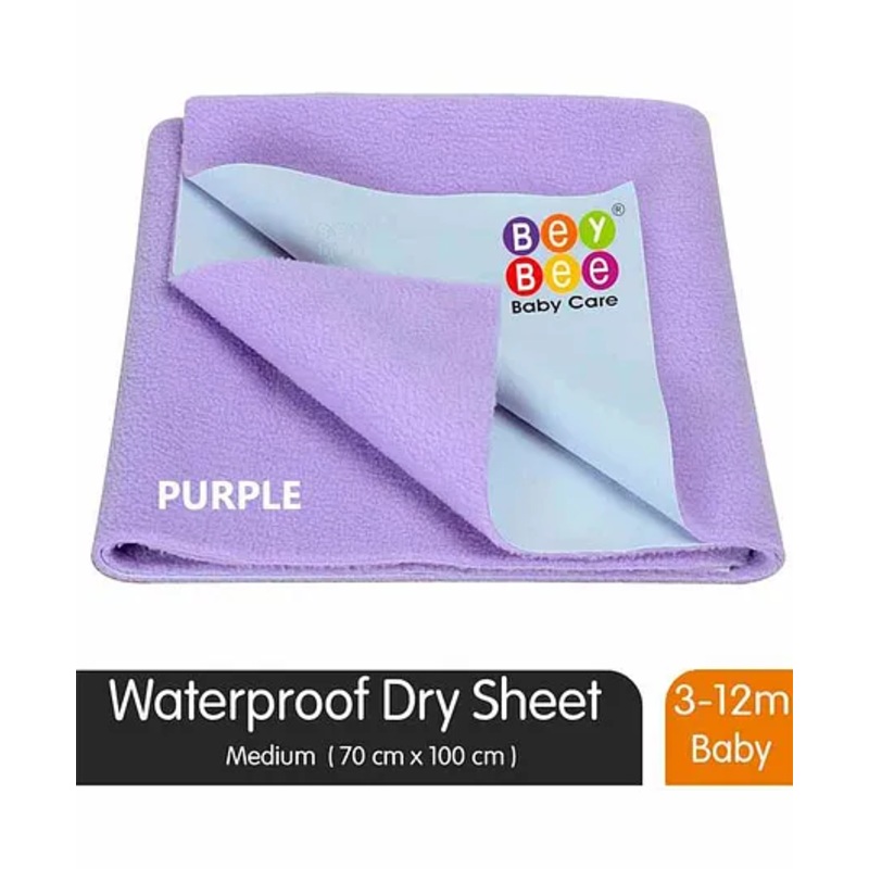 BeyBee Quickly Dry Waterproof Medium Size Bed Protector Sheet – Purple
