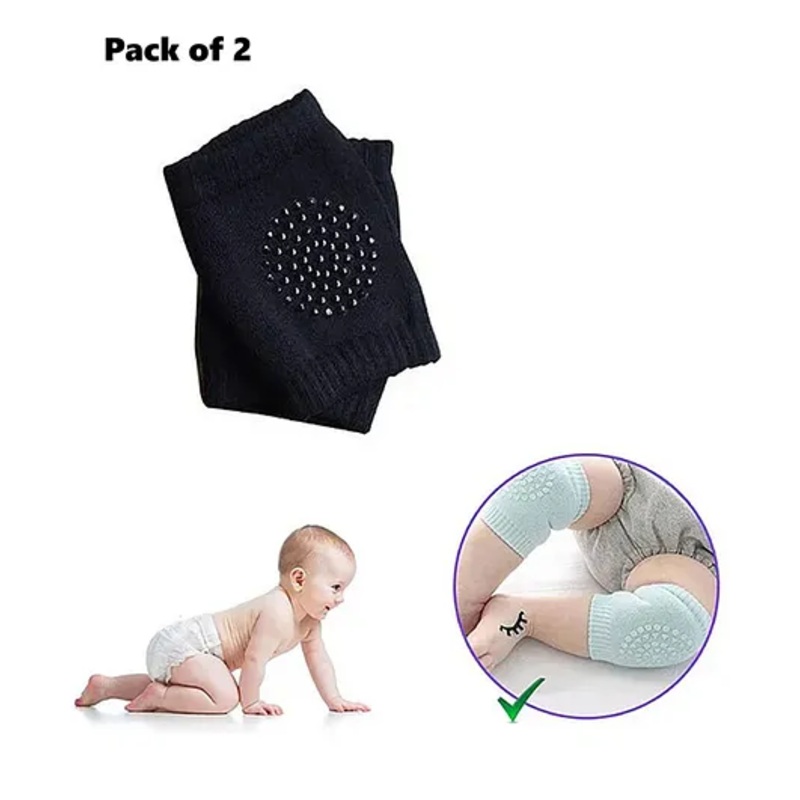 BOXOT IMPEX Anti-Slip Baby Knee Pads Pack Of 2 – (Color May Vary)