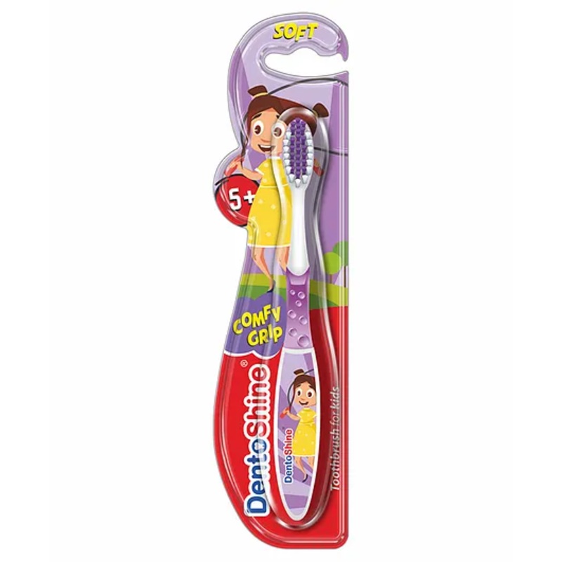 DentoShine Comfy Grip Toothbrush – Purple