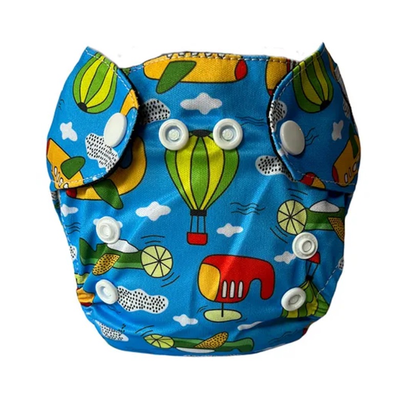 Dumbledo Newborn All-in-One Leak Proof Reusable Cloth Diaper Pack of 1 – Blue