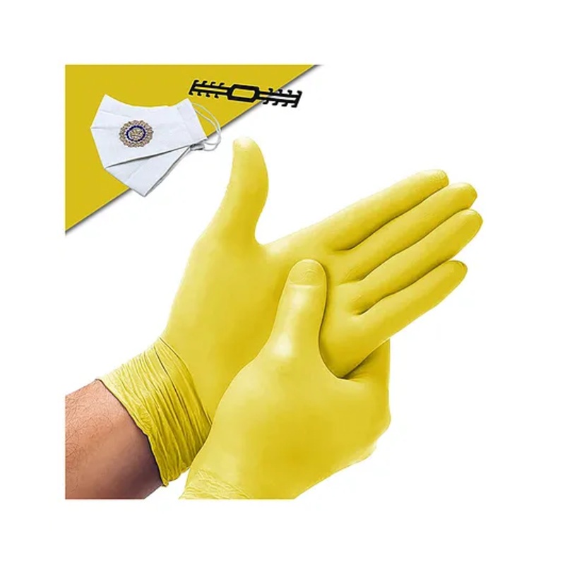 iLife Chemical Resistant Latex Rubber Gloves – Yellow