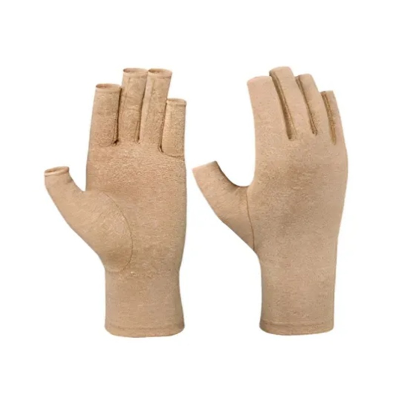 MOMISY Arthritis Finger Less Compression Small Gloves – Khaki