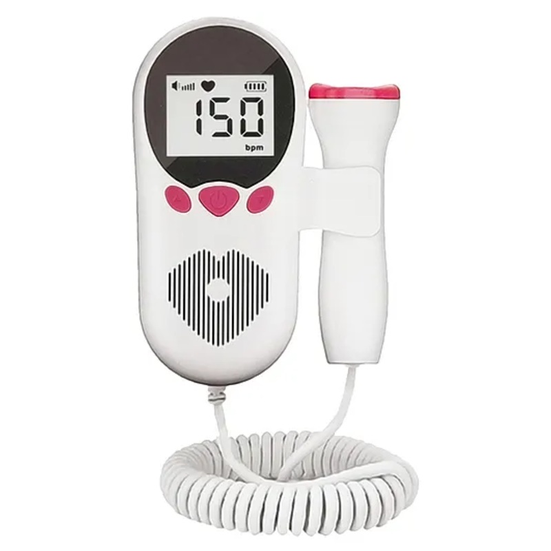 Sahyog Wellness Fetal Doppler with Built-in Speaker for Fetal Heart Rate Monitor for Home and Clinic – Pink