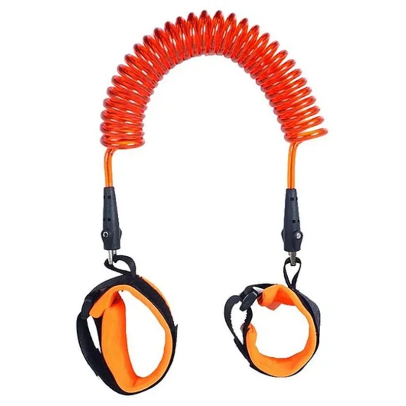 SygaAnti Lost Safety Velcro Wrist Bracelet With Extra Long Harness – Orange