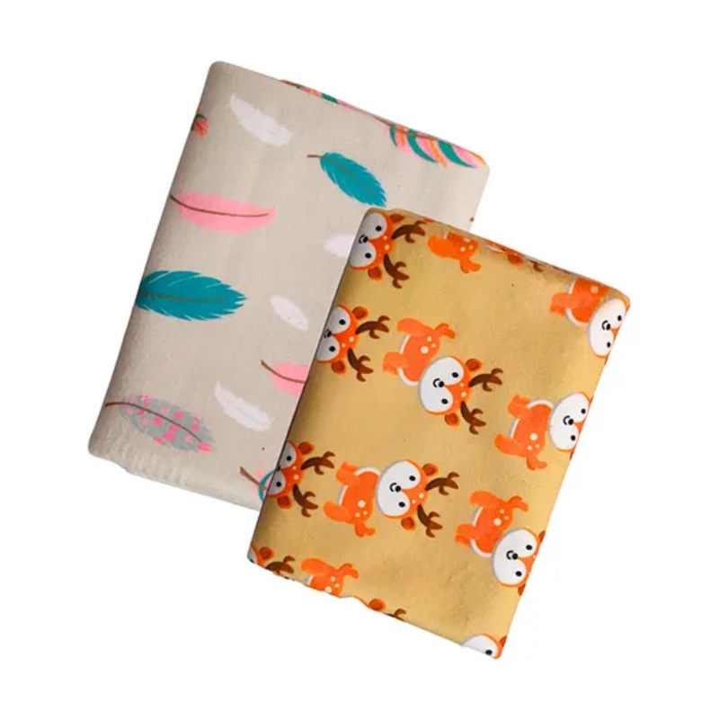 Zikku Waterproof Mat Quick Absorbency Combo  Leaf & Deer Print Extra Small – Multicolor