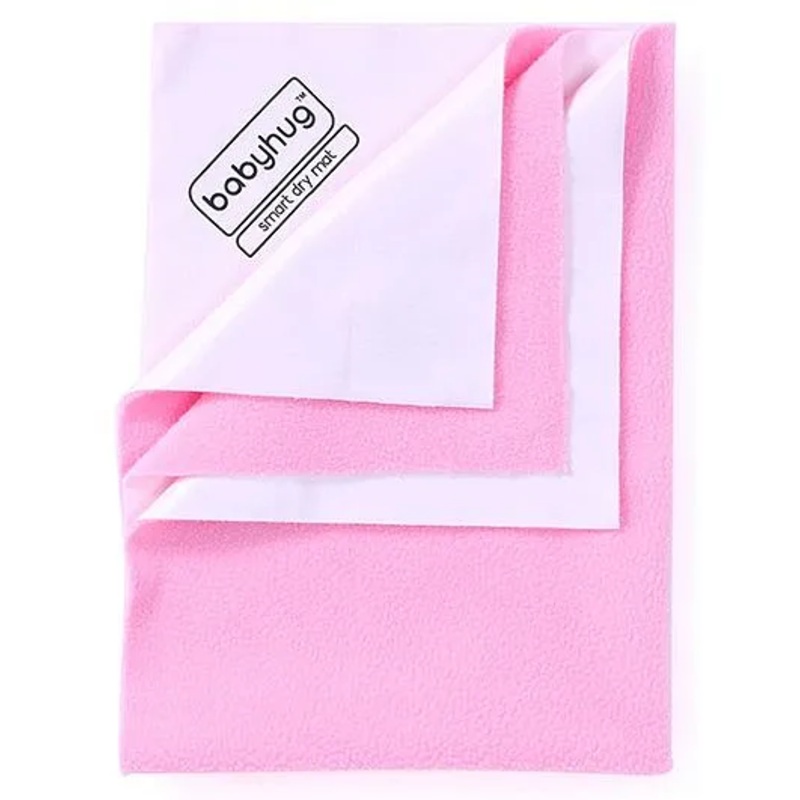 Babyhug Smart Dry Bed Protector Sheet Small – Pink