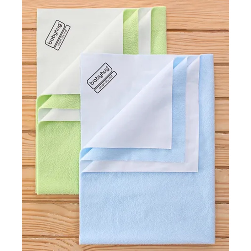 Babyhug Waterproof Bed Protector Sheet Pack of 2 Medium – Purple