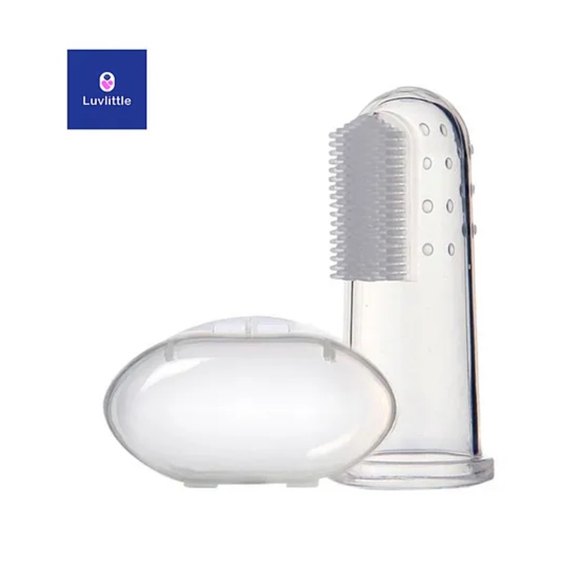 Luvlittle Soft Silicone Finger Toothbrush – white