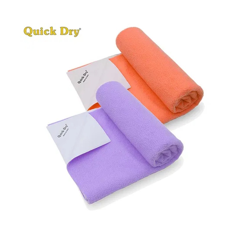 Quick Dry Small Size Baby Bed Protector Mat Pack Of 2 – Peach & Lilac