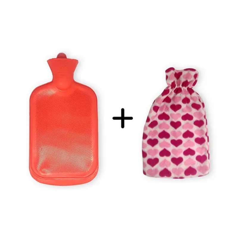 Sahyog Wellness Hot Water Bottle with Cover – Red (Cover Color May Vary)