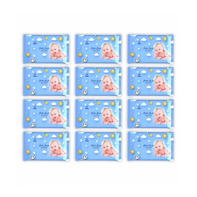 Silk Soft baby wet wipes 10 pulls without lid – Pack of 12