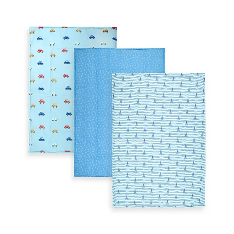TIDY SLEEP Delicious Tour Diaper Changing Mats for Baby Pack of 3