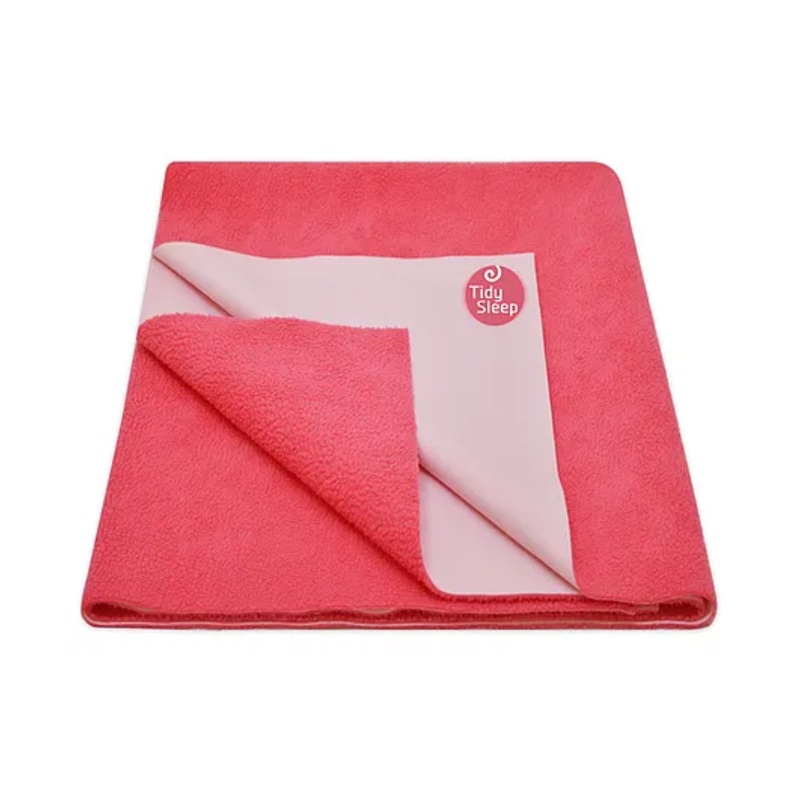 TIDY SLEEP Ultra Absorbent Baby Dry Sheets & Bed Protector Large – Dark Pink