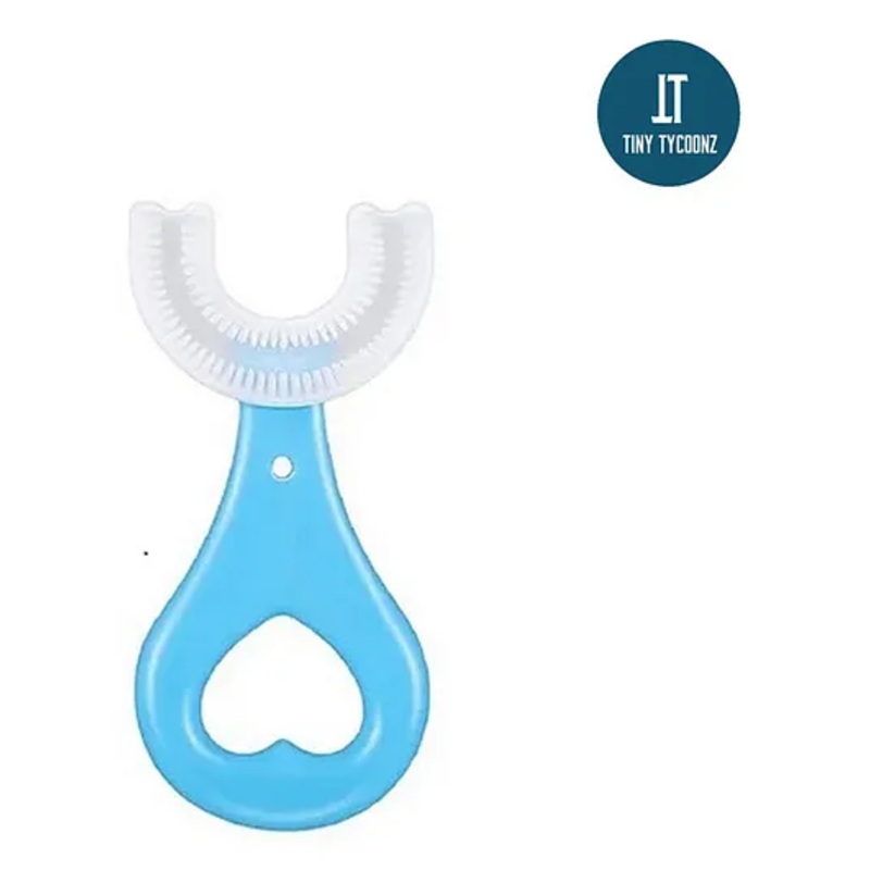 Tiny Tycoonz Soft Sillicone U-Shaped Toothbrush – Blue