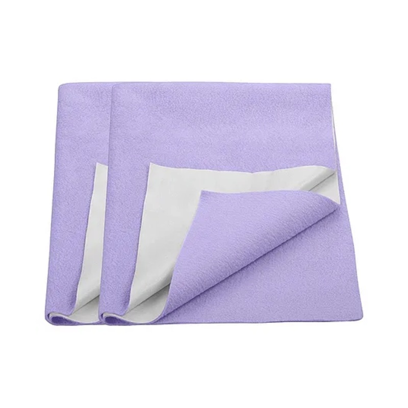 Trance Home Linen Supersoft Soft Extra Absorbent Water Proof Baby Dry Sheet for Kids- Medium Pack of 2 – Purple