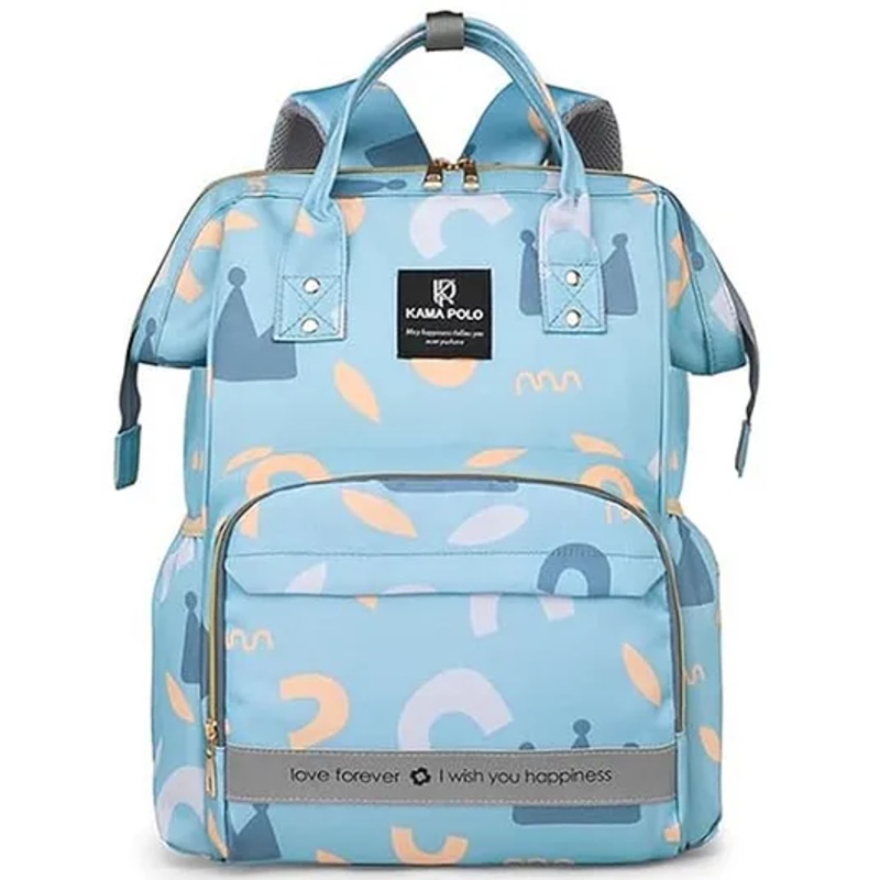 Winnies All-in-One Baby Diaper Bag Backpack Blue