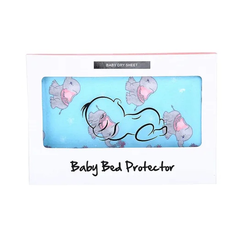 Zikku Cute Printed Dry Sheets Extra Large Size in Elephant Print – Blue