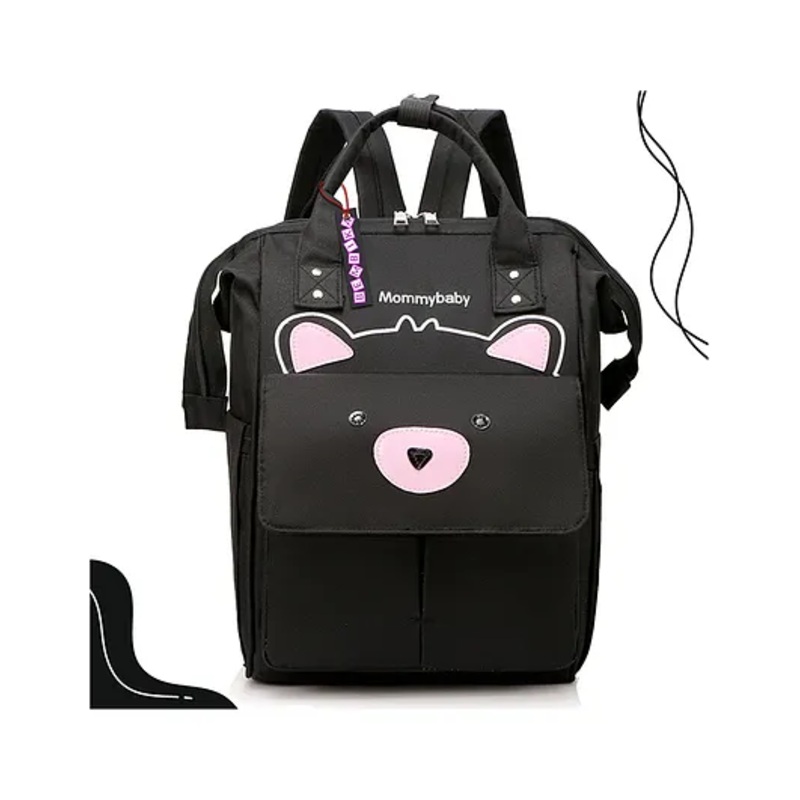 Bembika Multipurpose Backpack Style Diaper Bag – Bear Black