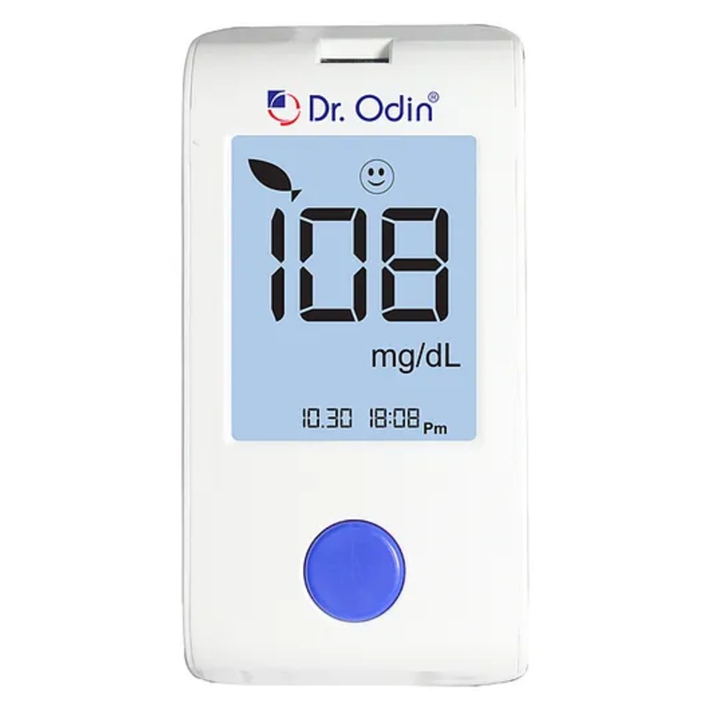 Dr. Odin Glucose Meter Kit with Strips – White