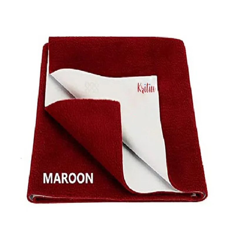 Kritiu Baby Smart Dry Bed Protector Sheet Size Small – Maroon