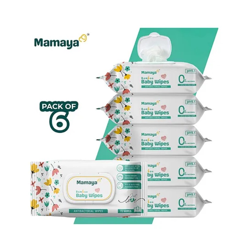 Mamaya  Baby Wipes Pack of 6