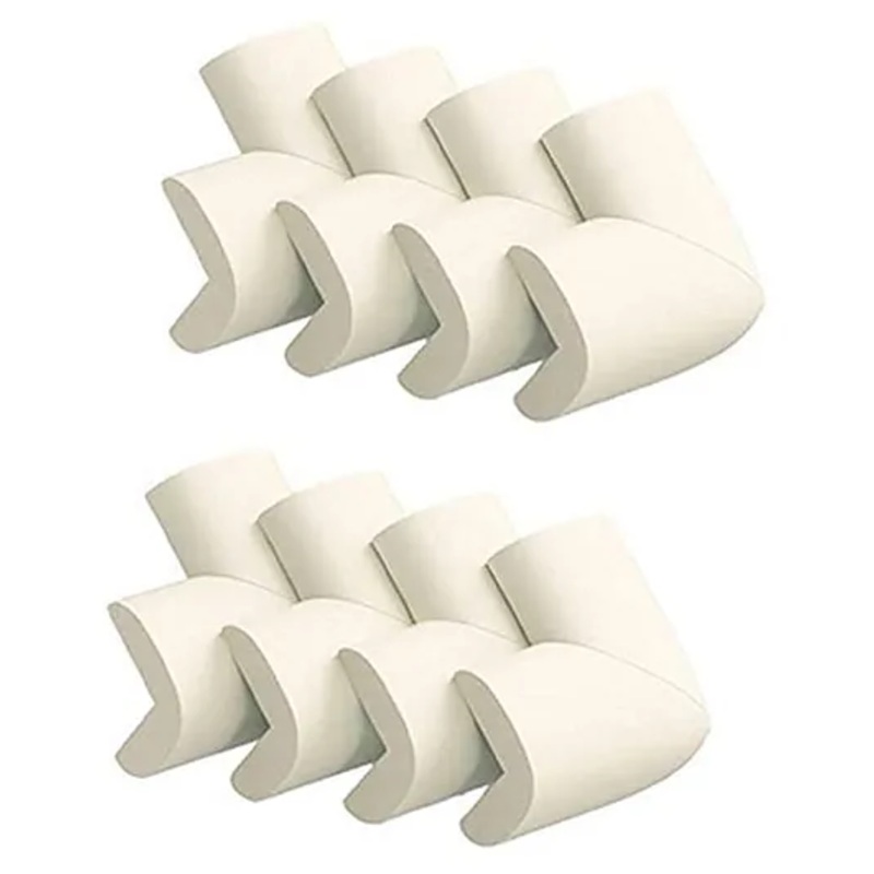 Safe-O-Kid L-Shaped Small Corner Cushions Pack Of 8 – White