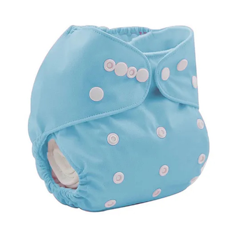 Sparkle Joy Washable & Reusable Cloth Diaper Pocket Without Inserts – Sky Blue