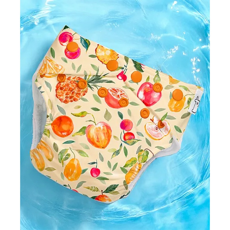 SuperBottoms Swimming Diapers for Babies & Toddlers – Washable, Reusable & Adjustable Swim Diapers | Fruit Burst