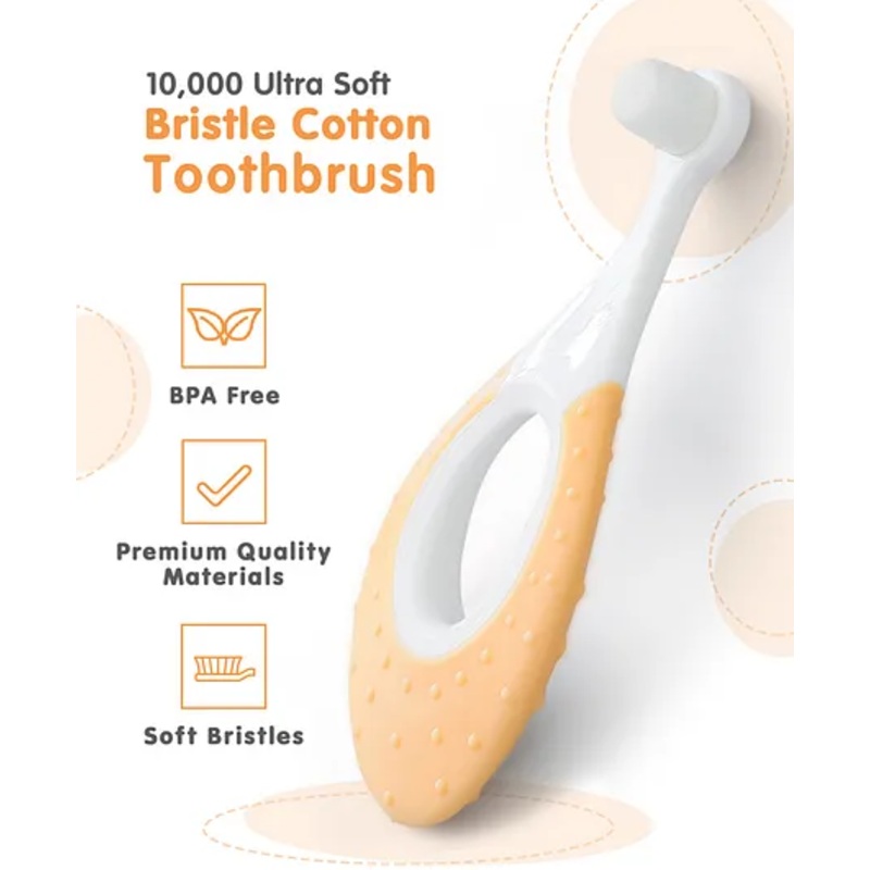 Ultra Soft Bristle Cotton Toothbrush – Pink