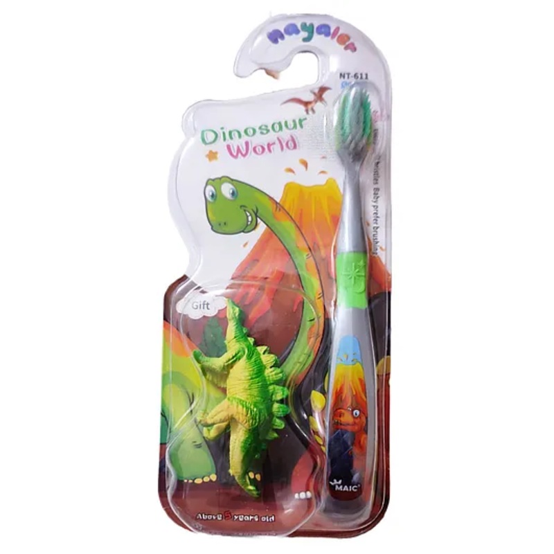 Yunicorn Max Kids Dinosaur Toothbrush – (Design & Colour may vary)