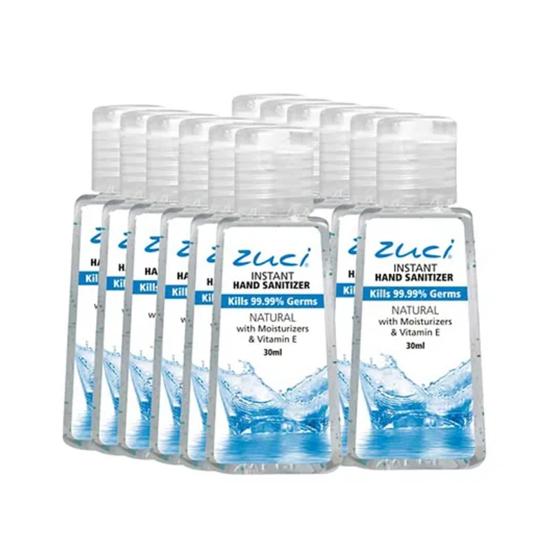 Zuci Natural Hand Sanitisers Pack of 12 – 30 ml Each
