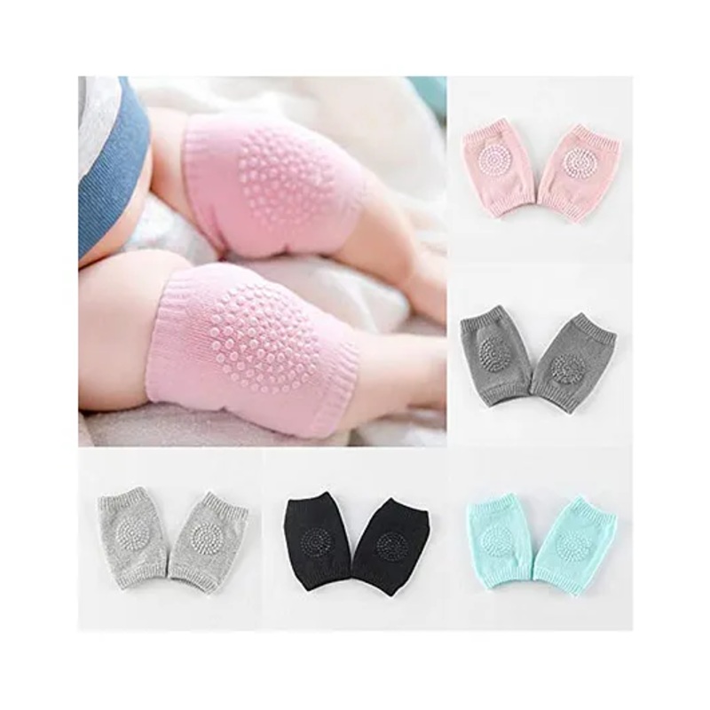 ADKD Elastic Soft Breathable Cotton Anti-Slip Knee And Elbow Safety Protector Pads Pack of 5 – Multicolour