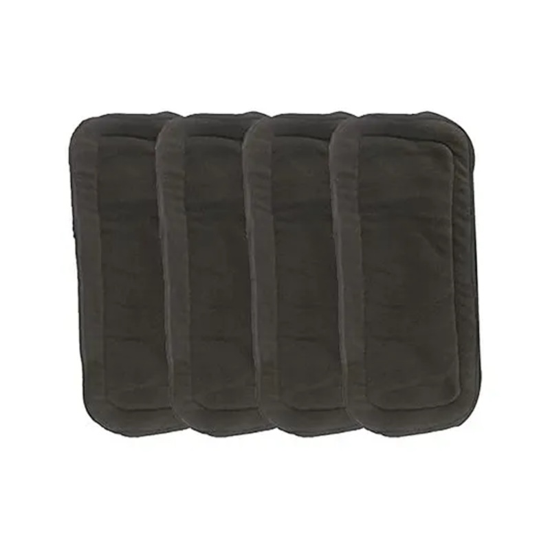 Chinmay Kids Baby Insert Pads Reusable Soft 5 Layers Inserts For Baby Cloth Diaper High Absorbing Washable Liners Set Of 4 – Black