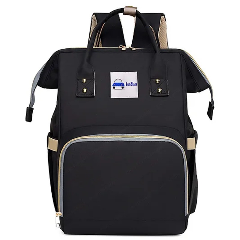 FunBlast Stylish Baby Diaper Bag with Multiple Pockets for Mothers  Black