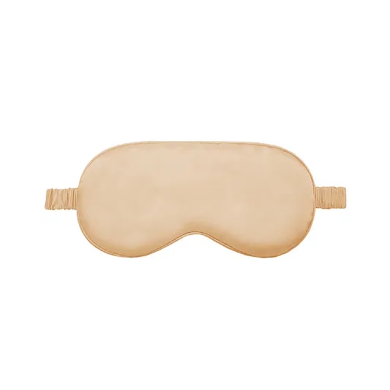 Jenna Silk Plain Sleeping Eye Mask – Beige